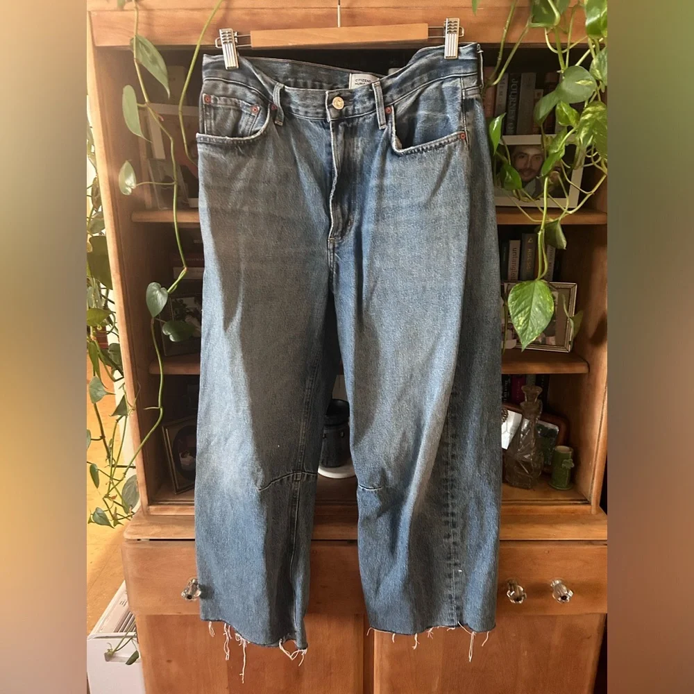 Citizens Of Humanity Miro Relaxed Wide Leg Jeans In Pacifia-RAW HEM - Picture 2 of 13